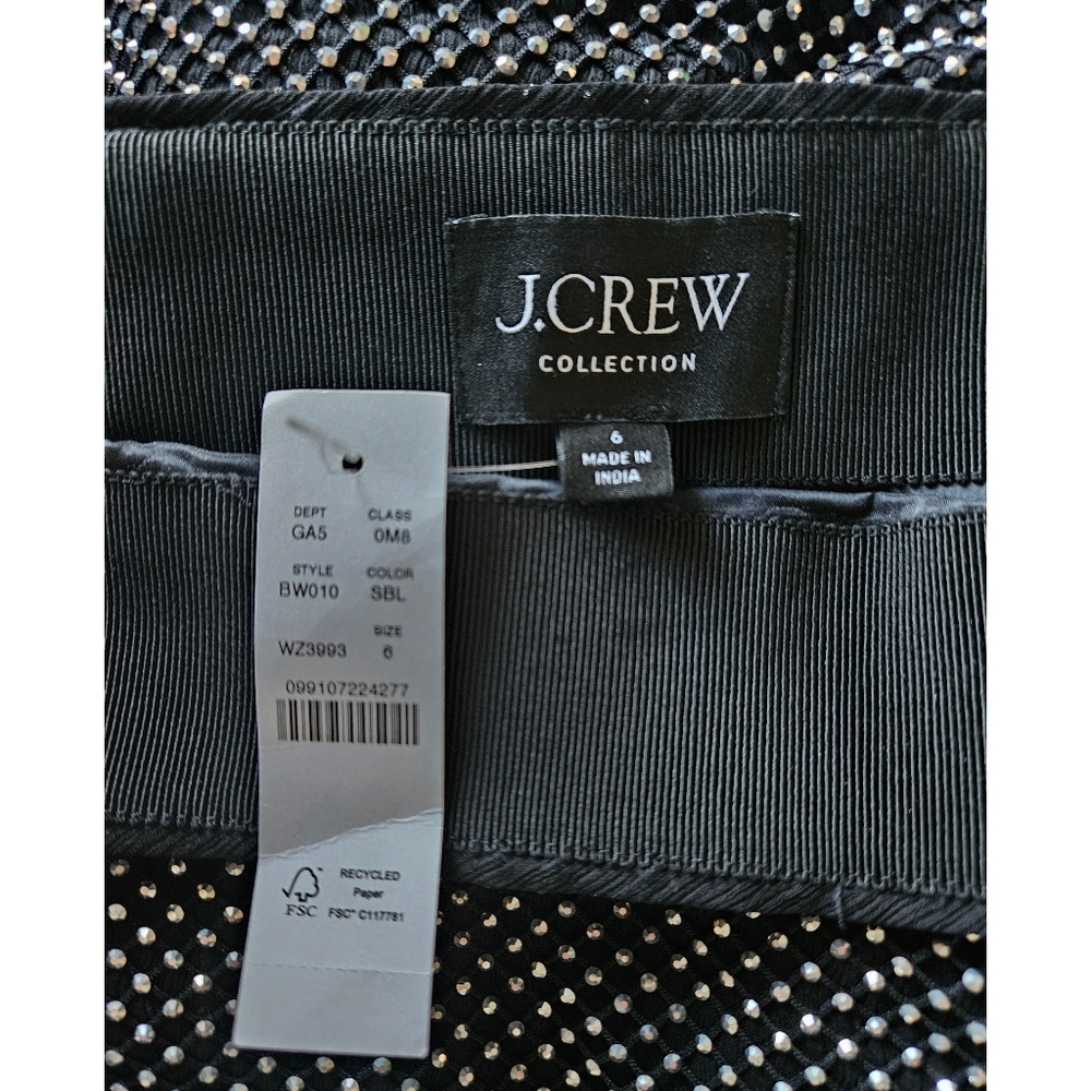 J.Crew Collection Side-Slit Rhinestone Skirt - Picture 8 of 15